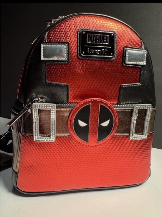 NWT Loungefly Deadpool Metallic Mini Backpack Rare Retired main image 4